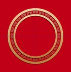 中国风边框 金色