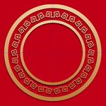 中国风边框 金色