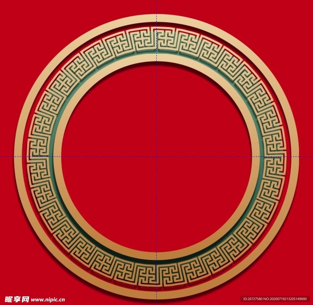 中国风边框 金色