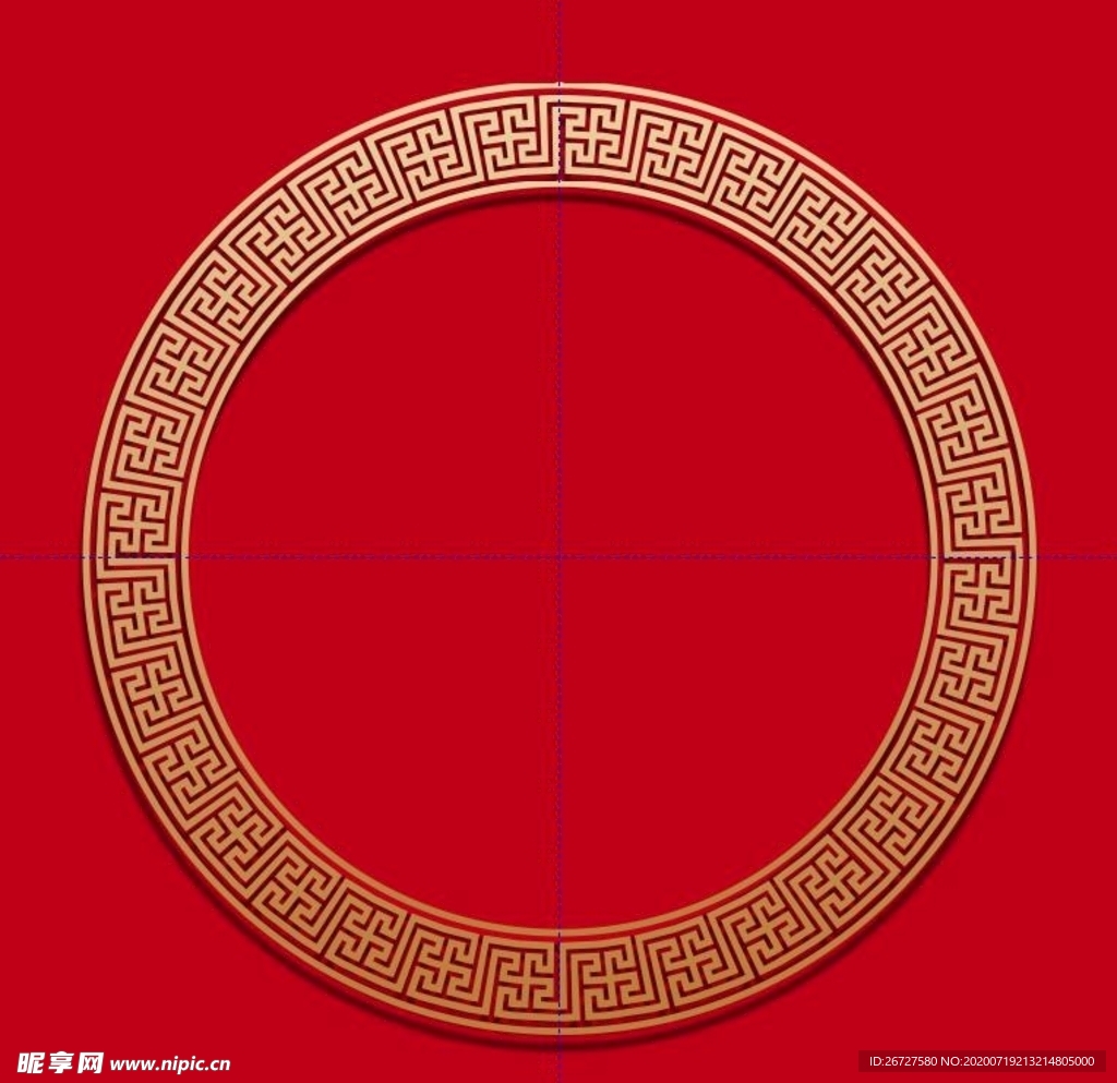 中国风边框 金色