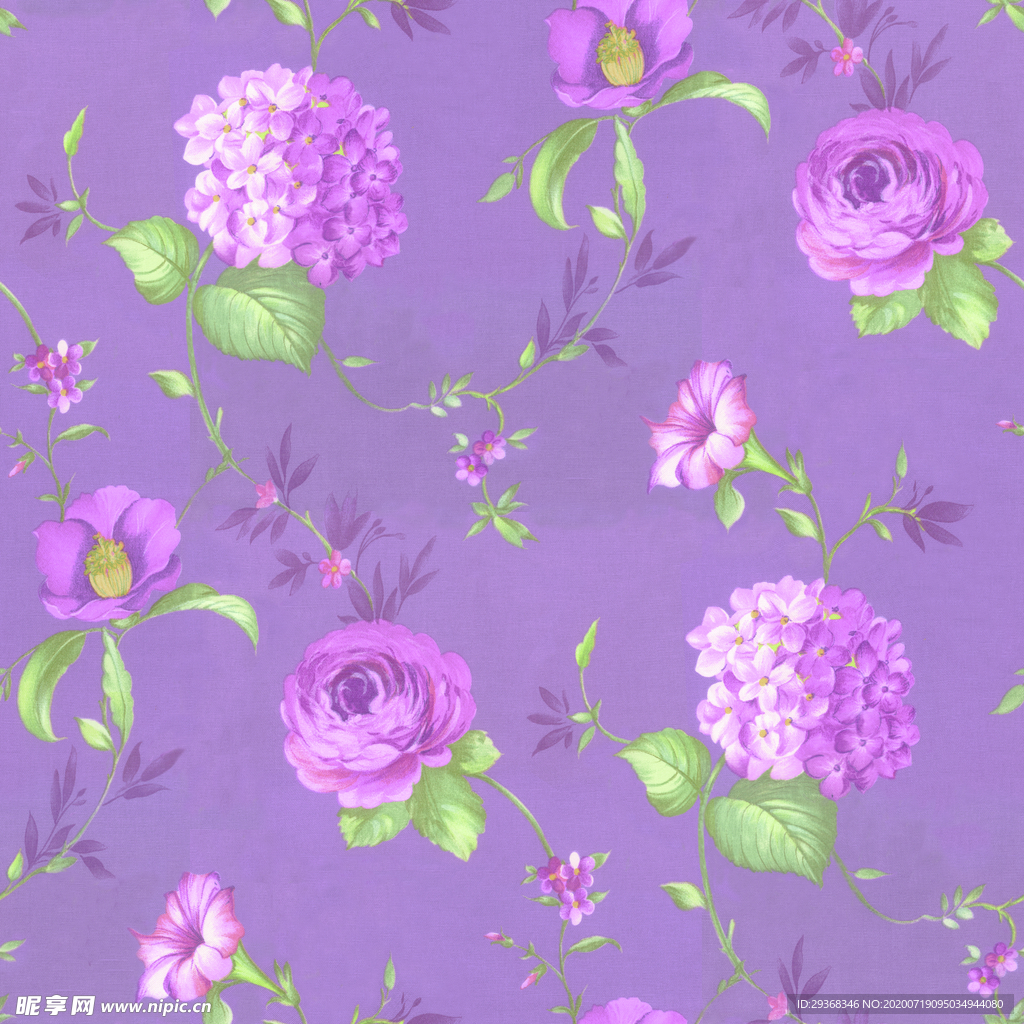 手绘碎花