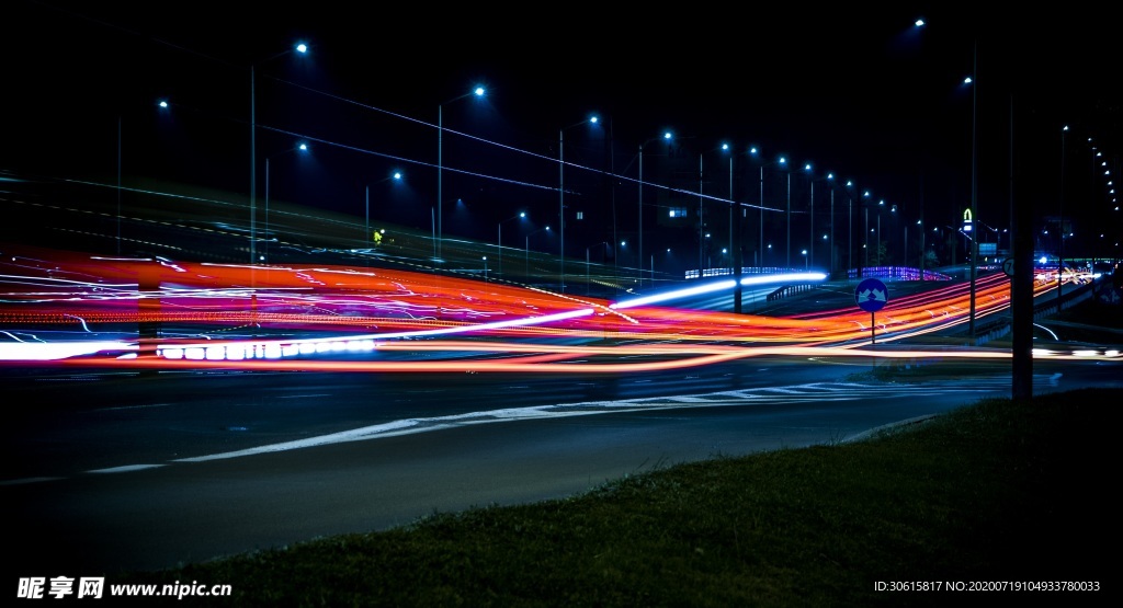 公路 夜晚