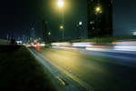 夜景 马路