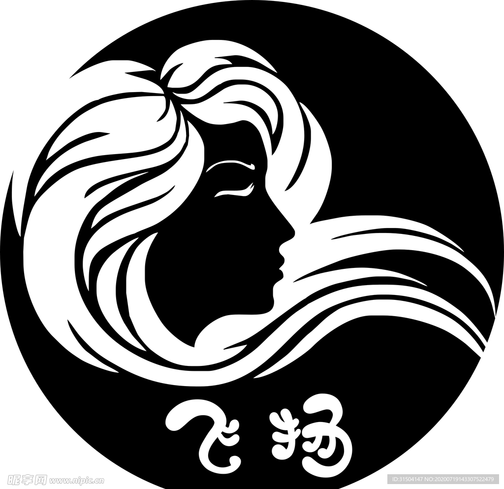 美发 logo