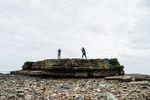 人物和海滩