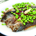 黄鱼香蒸毛豆