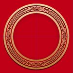 中国风边框 金色