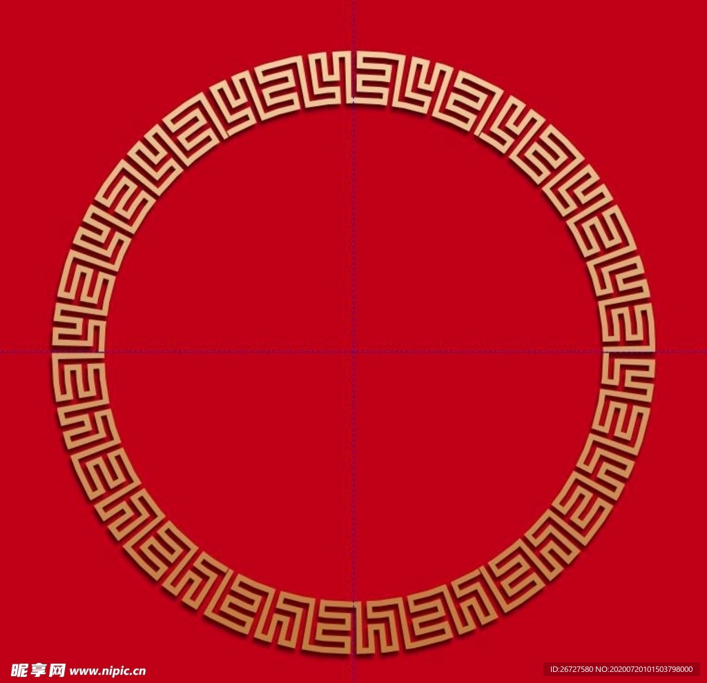 中国风边框 金色