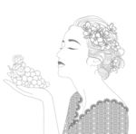 线描女孩