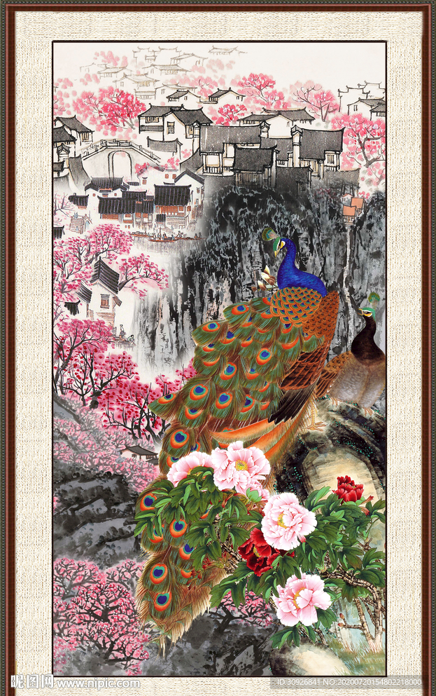 国画牡丹
