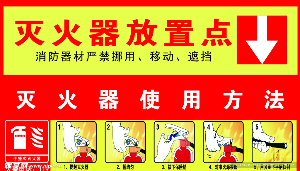 灭火器放置点