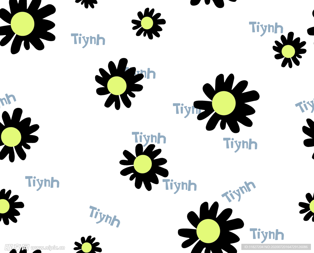 小花 字母 菊花