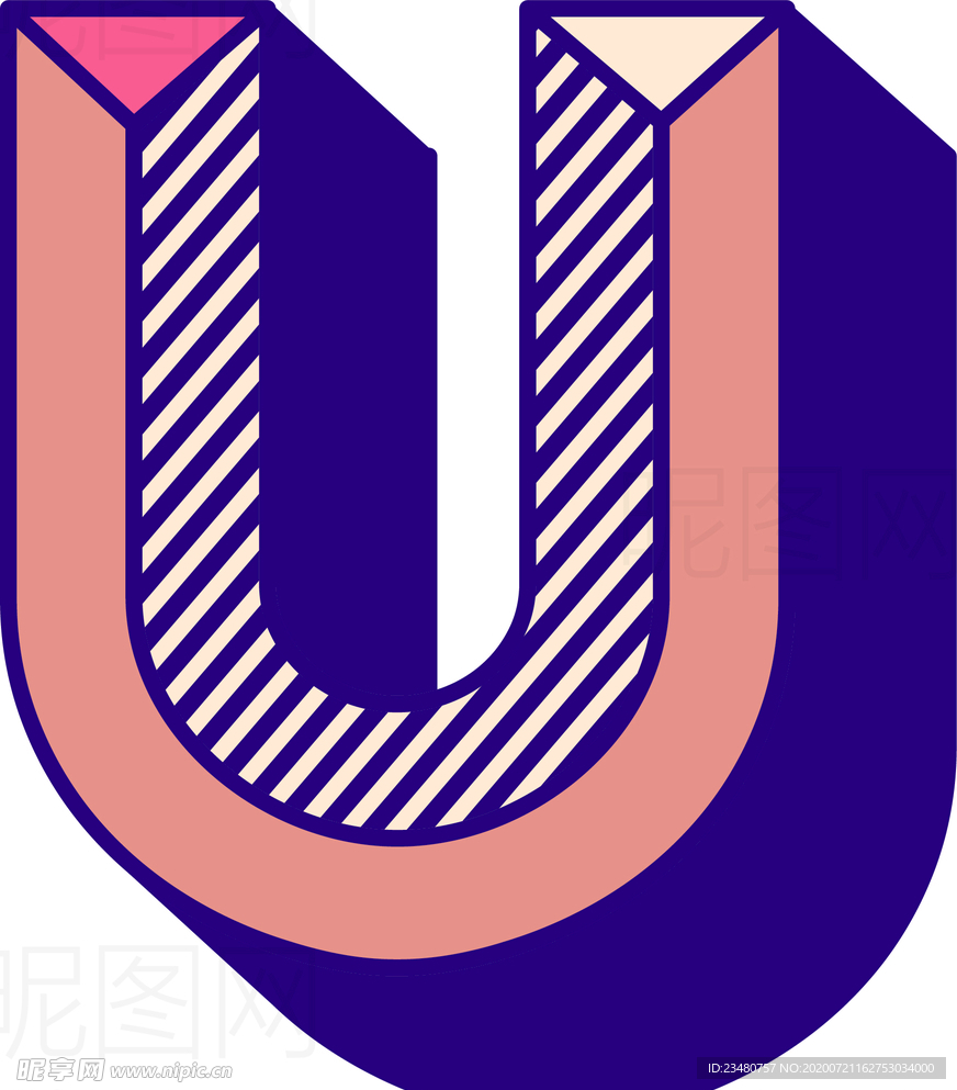 字母U