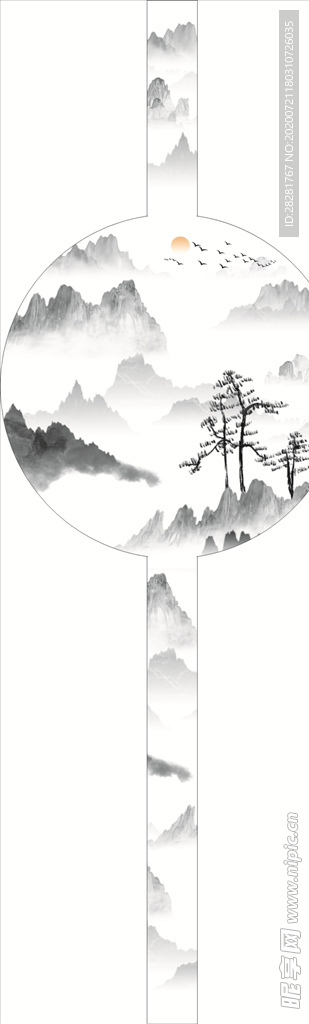 水墨山水画