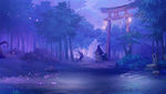 中国风大气插画场景图片