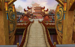 中国风大气插画场景图片