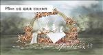 户外婚礼秋色甜品区效果图