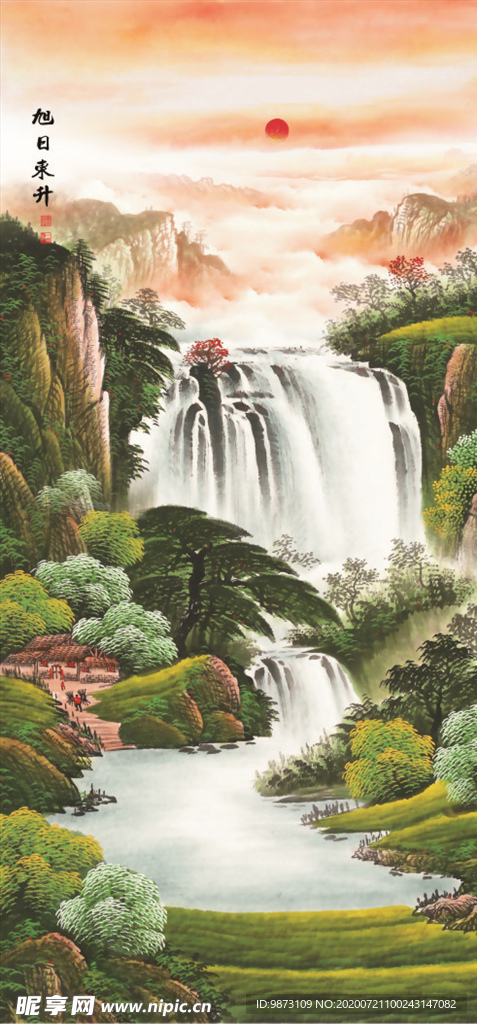 玄关山水画