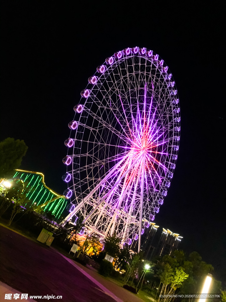 摩天轮夜景摄影