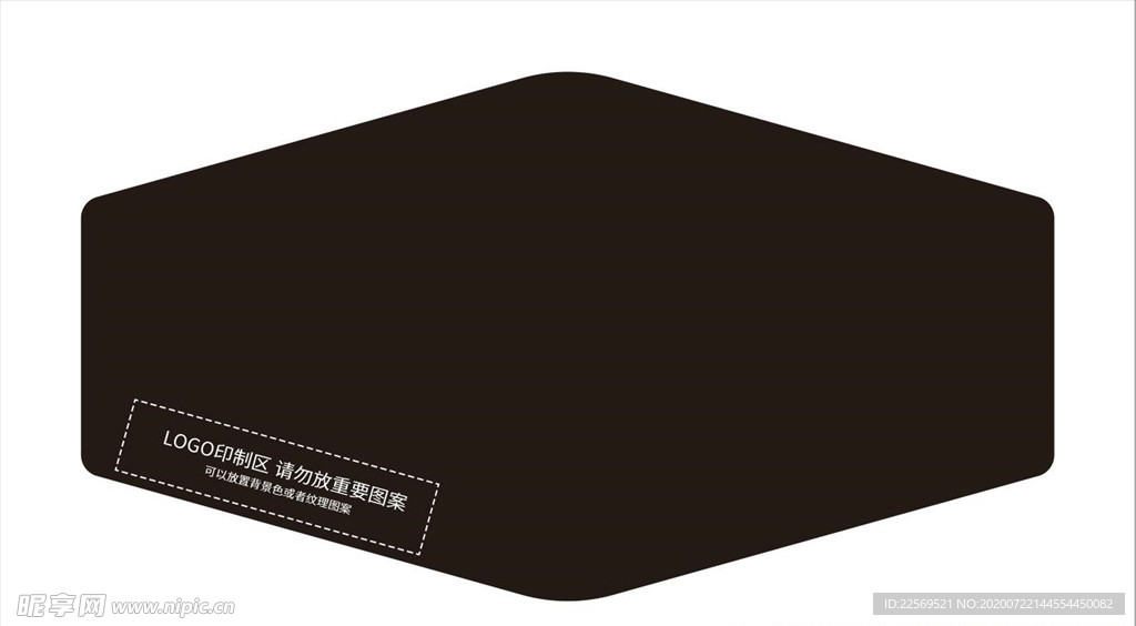黑色口罩模板