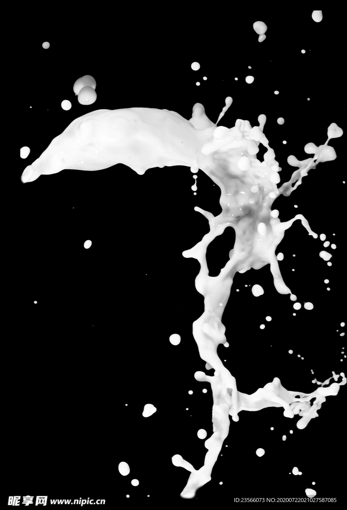 牛奶喷溅图案