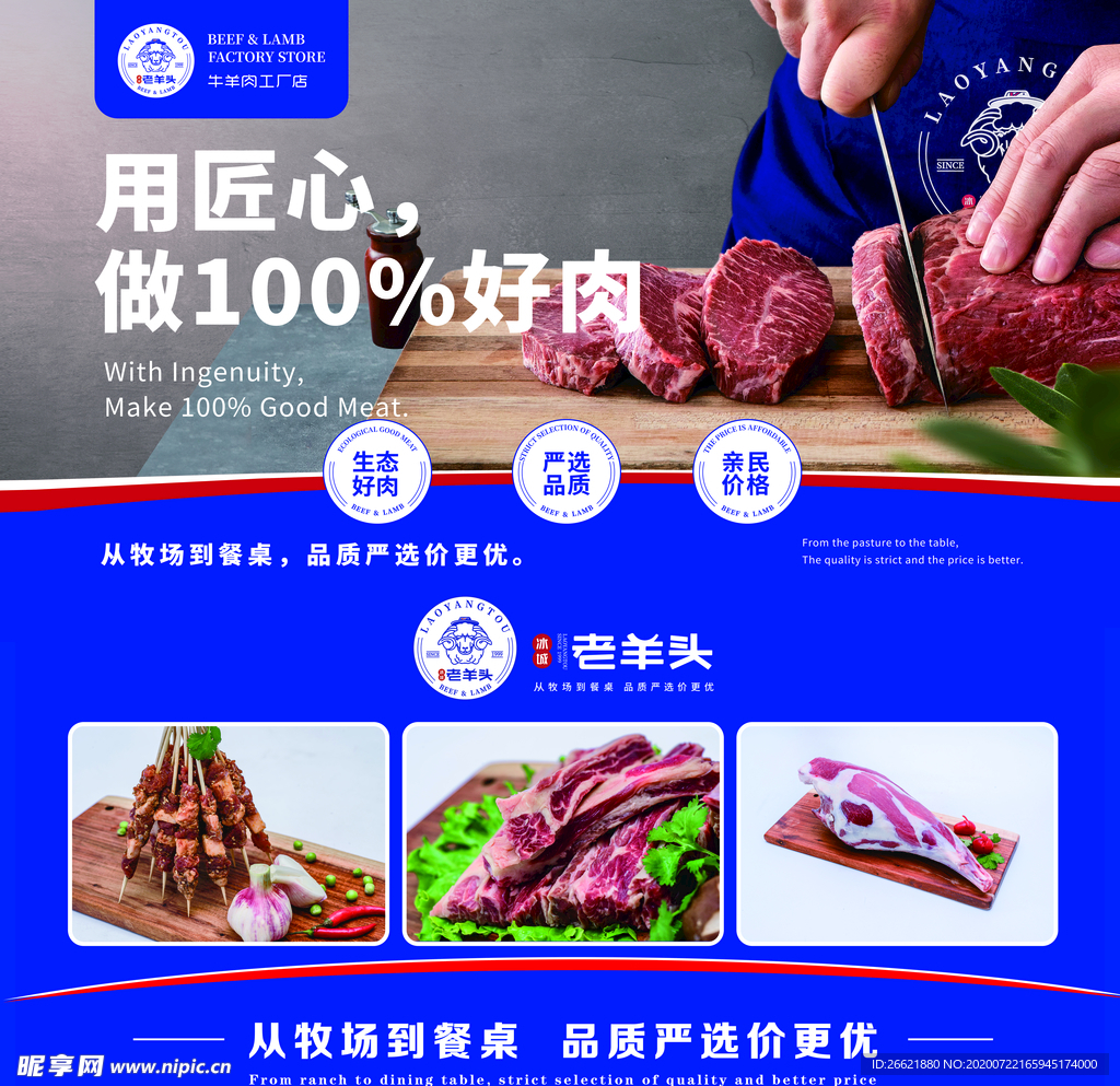 牛肉展板