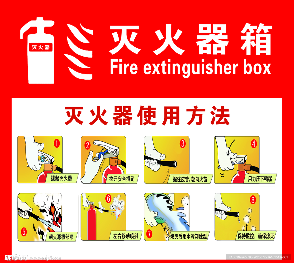 灭火器使用方法