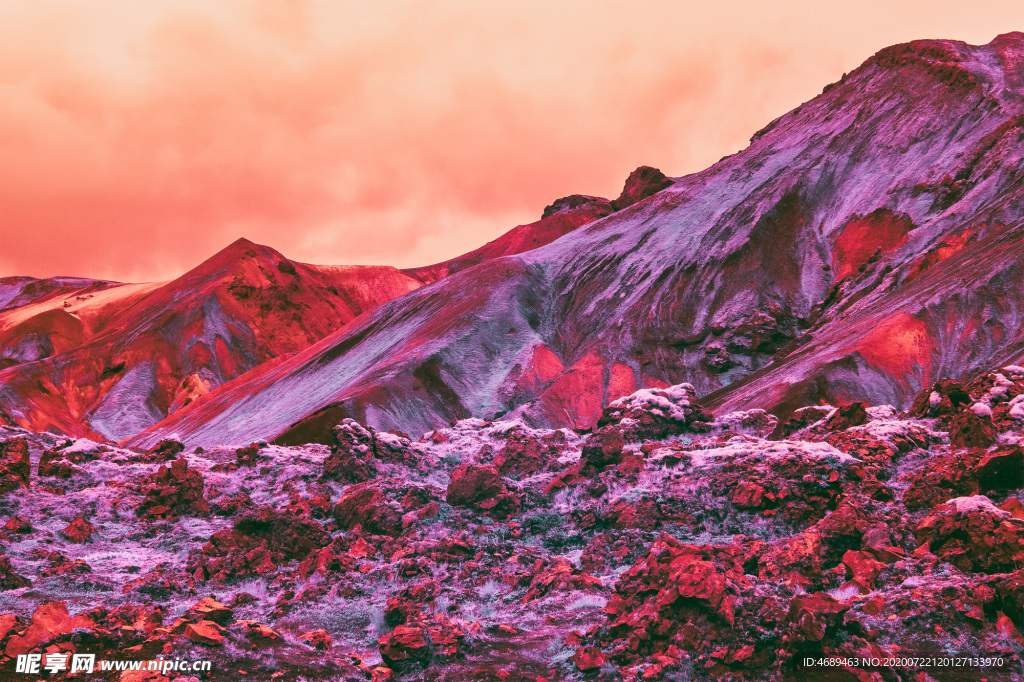 火山背景