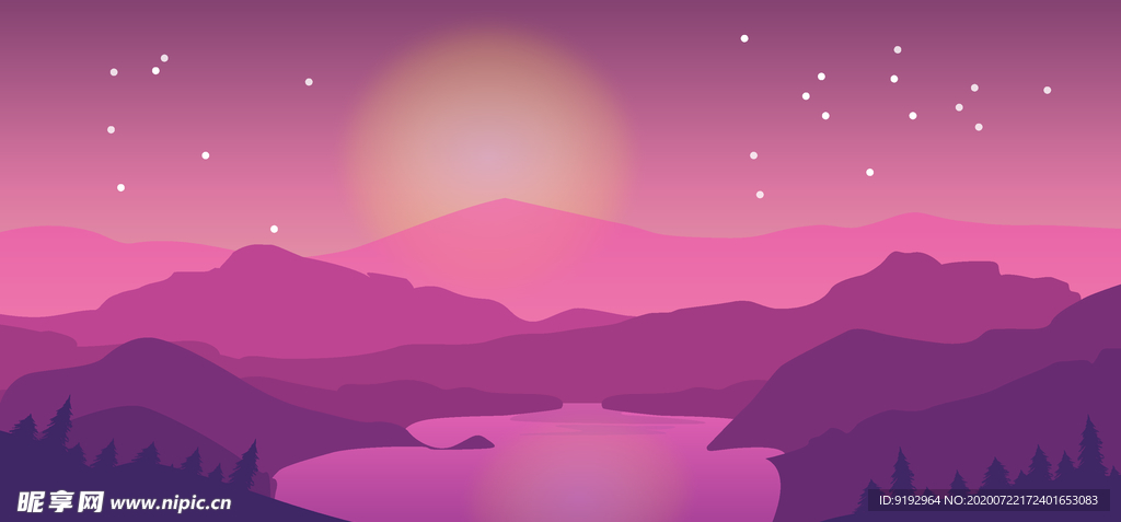 风景插画