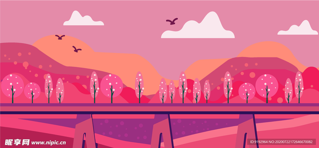 风景插画