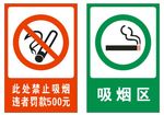 吸烟区标识