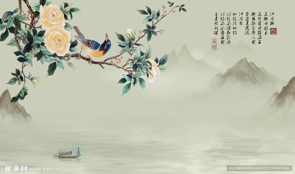 山水画 水墨山水画 意境山水画