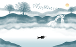 山水画 水墨山水画 意境山水画