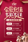 会员充值商场活动海报素材