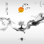 水墨复古国风古风背景素材