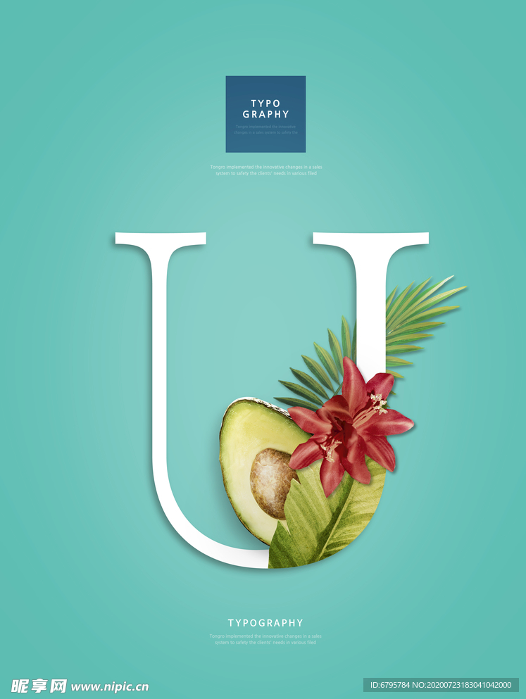 字母花艺
