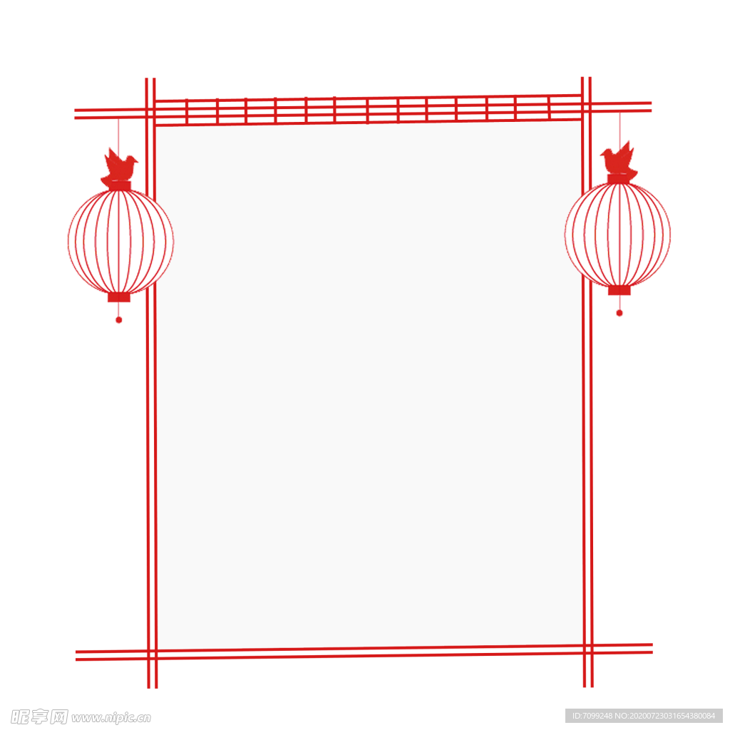 红色边框