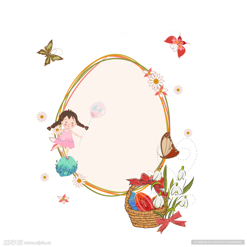 卡通边框