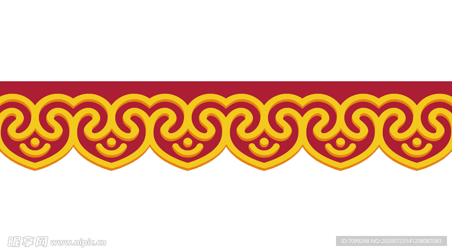 中国风花边