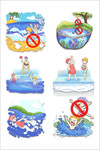 溺水安全素材