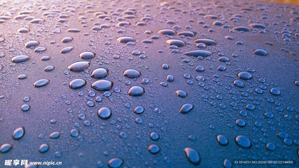 雨珠露珠反光