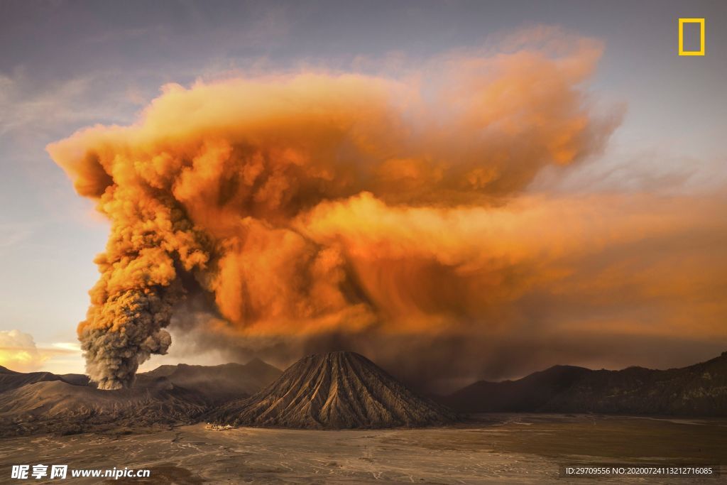 火山喷发景观