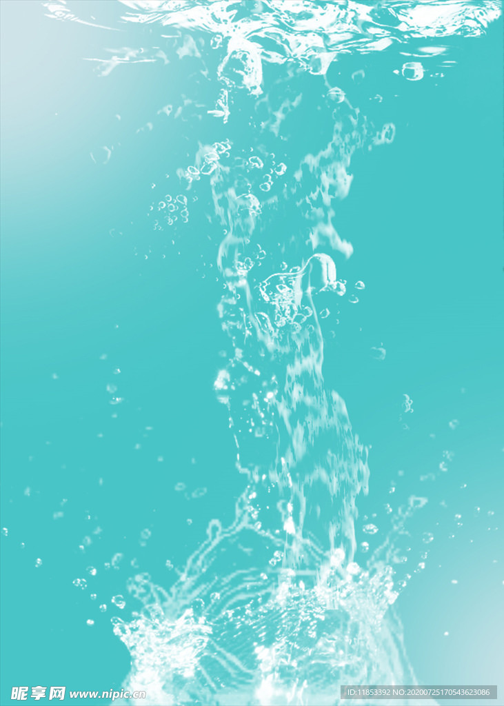 矢量清新水纹水波海报背景