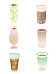 美味夏日奶茶系列产品实物
