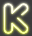 霓虹灯字母K
