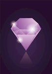 矢量钻石 紫钻石