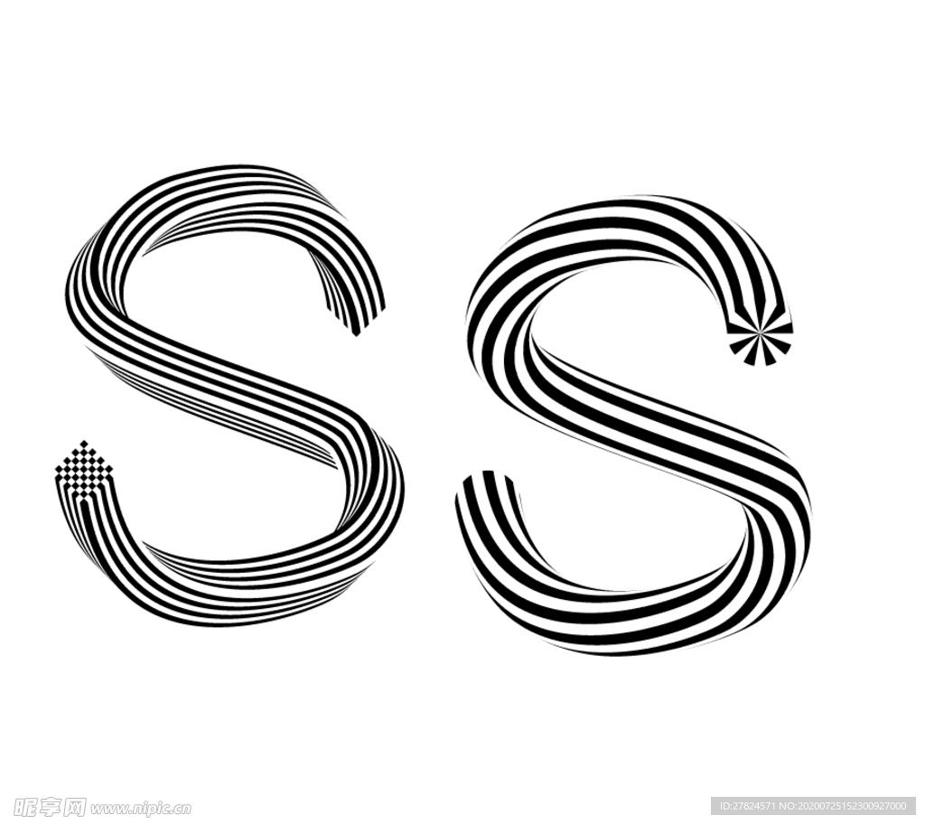 S字母Logo设计合集｜教你在线生成字母S图标 - 标小智