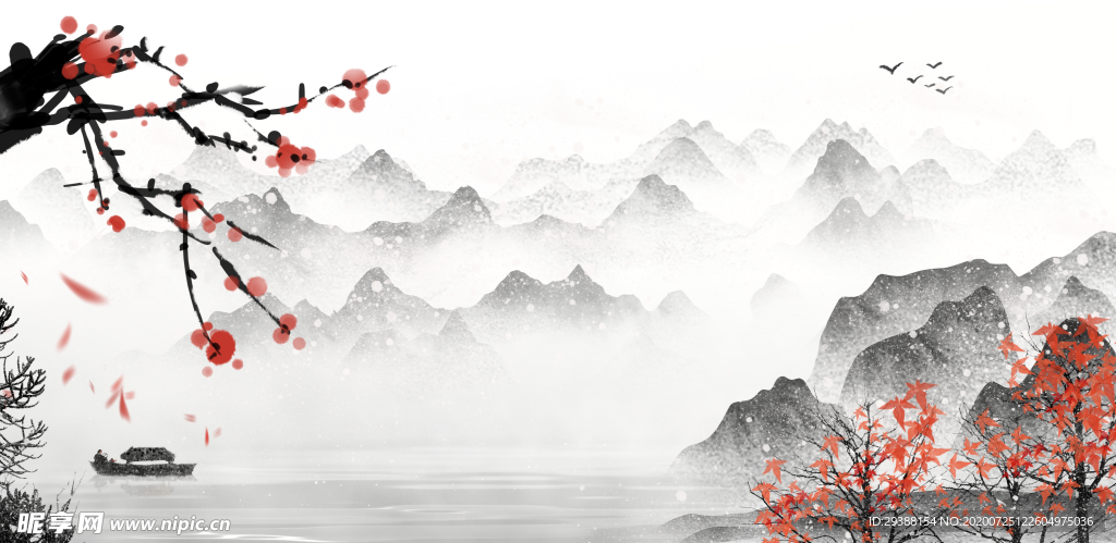 中国风 水墨画