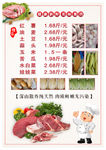 肉菜海报
