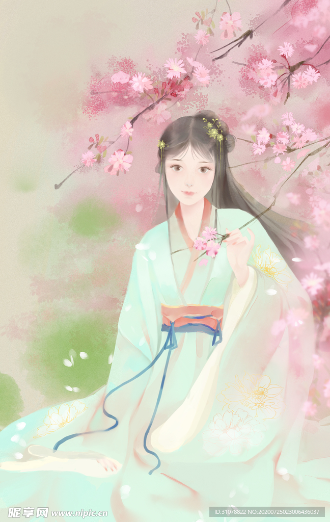 古风人物美女插画